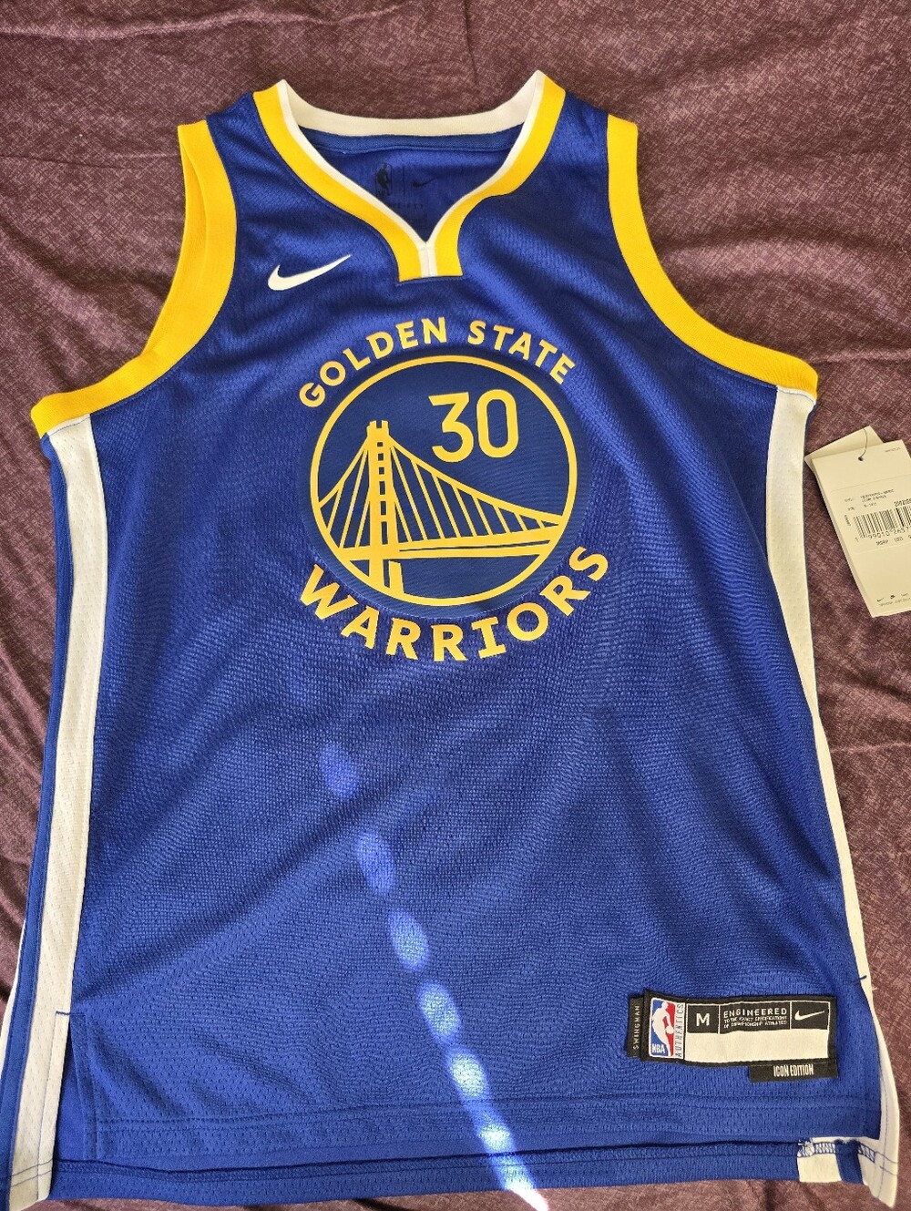 Nike Steph Curry Golden State Warriors Jersey- Kids SZ medium 10/12